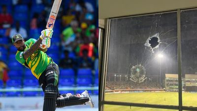 WATCH: Fabian Allen leaves commentators scared after smashing ball into box with powerful six; CPL shares viral video SportsTak