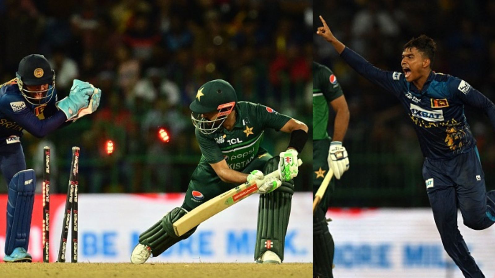 WATCH: Babar Azam left flummoxed as Wellalage traps Pakistan skipper with an insane delivery in SL vs PAK match WATCH: Babar Azam left flummoxed as Wellalage traps Pakistan skipper with an insane delivery in SL vs PAK match