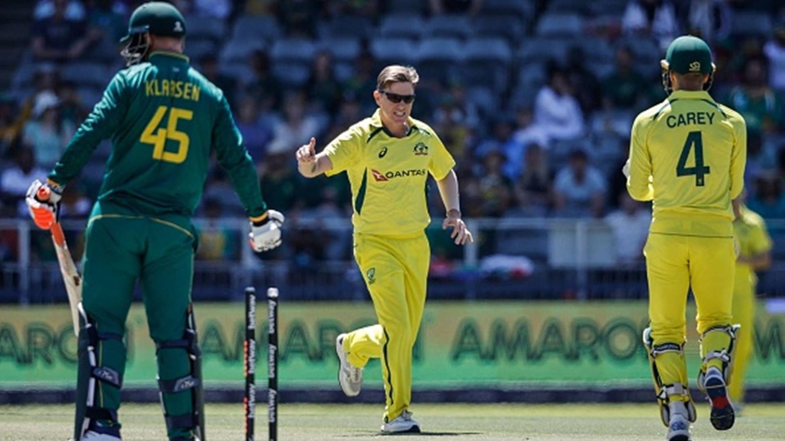 After conceding 50 runs from 17 balls in Centurion, Zampa exacts sweet revenge by getting Klaasen bowled After conceding 50 runs from 17 balls in Centurion, Zampa exacts sweet revenge by getting Klaasen bowled