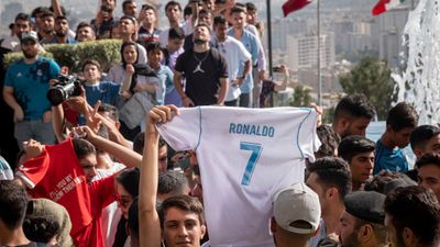 Watch: Iran goes crazy after Ronaldo's Arrival in with Al-Nassr to mark new AFC Champions League season SportsTak