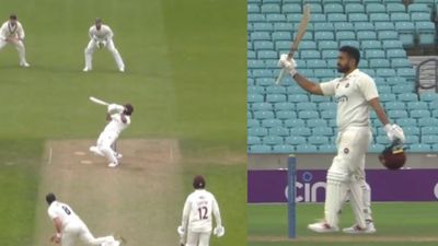 WATCH: Karun Nair brings his maiden century for Northamptonshire in style with stunning ramp shot against Surrey SportsTak