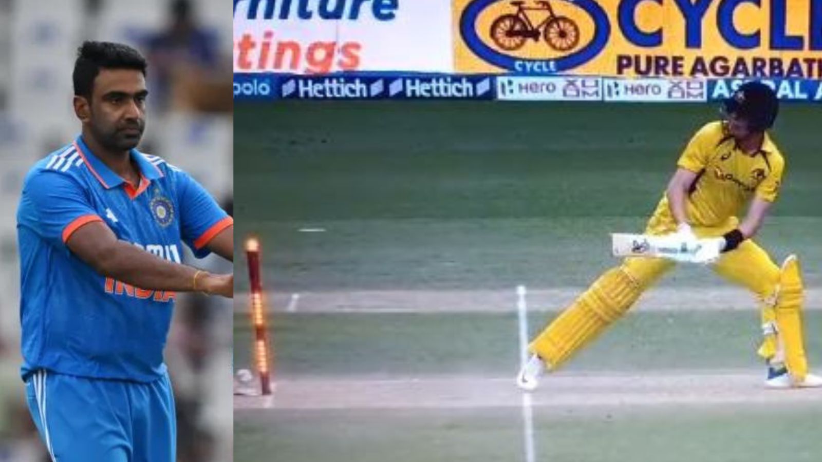 WATCH: R Ashwin snares first ODI wicket after 611 days following bizarre Labuschagne's stumping WATCH: R Ashwin snares first ODI wicket after 611 days following bizarre Labuschagne's stumping