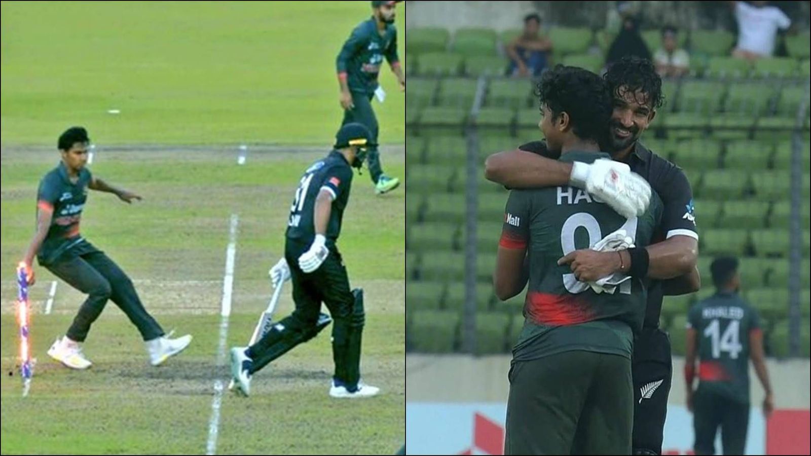 Watch: Ish Sodhi gets run out at non-striker’s end, then hugs Bangladesh bowler after Litton Das calls him back Watch: Ish Sodhi gets run out at non-striker’s end, then hugs Bangladesh bowler after Litton Das calls him back