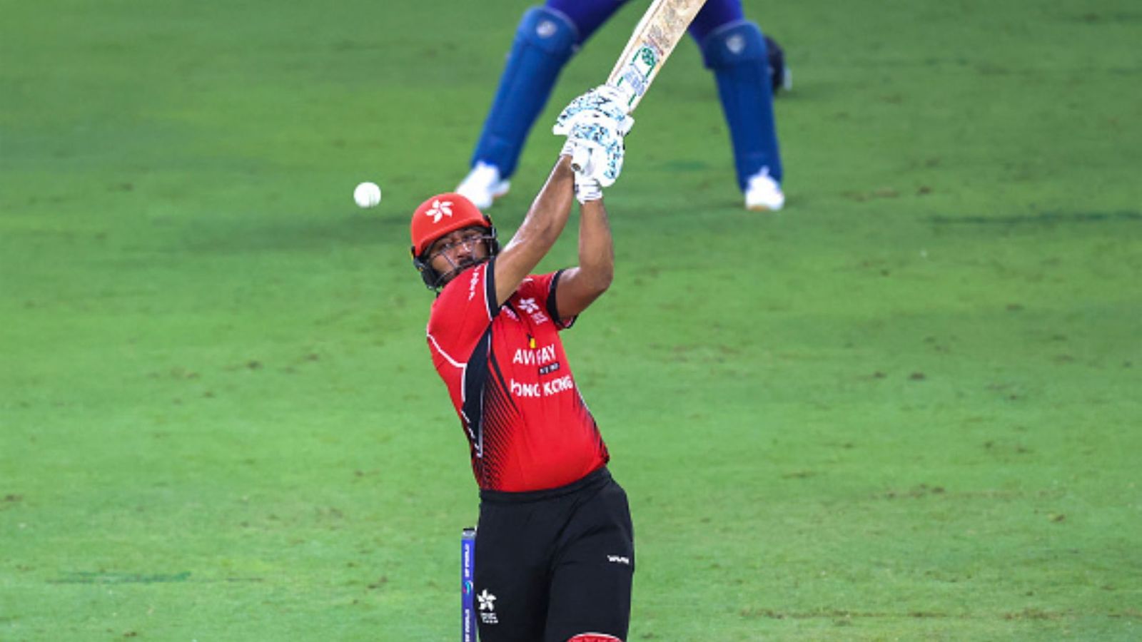 Babar turns up the heat with 5 sixes in 12-ball 40 to guide his side to easy win Hong Kong batter Babar Hayat.