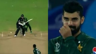 Hilarious stuff all around: Agha Salman bowls double-bouncing delivery, Tom Latham jumps to next pitch and whacks a boundary; watch viral video Agha Salman bowled a bizarre delivery in warm-up match against New Zealand.