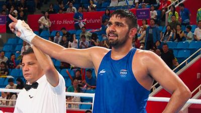 Asian Games 2023: Narender registers impressive comeback win and storms into semi-finals in men's 92kg boxing Indian boxer Narender.