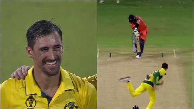 Watch: Mitchell Starc sounds alarm bells for India, takes hat-trick against Netherlands in warm-up game Mitchell Starc celebrates the hat-trick (Screengrab: Hotstar)