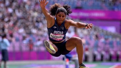 Asian Games 2023: Nandini Agasara clinches bronze medal in women's Heptathlon, Swapna Barman finishes fourth India's Nandini Agasara competes during the long jump in the women's heptathlon at the Hangzhou 2022 Asian Games in Hangzhou in China's eastern Zhejiang province on October 1, 2023.