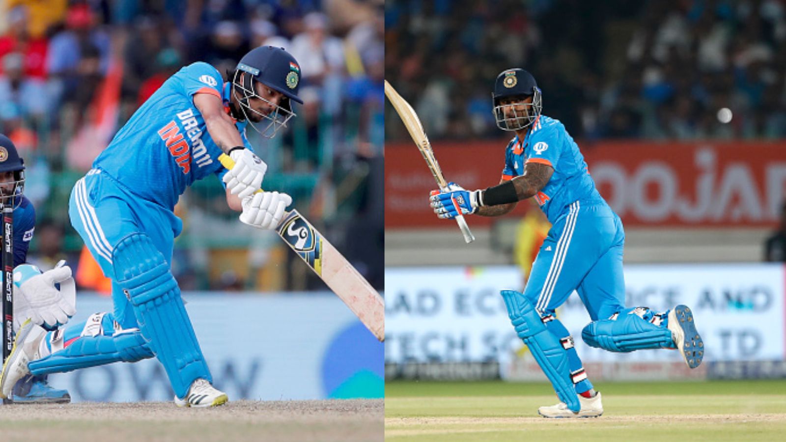 World Cup 2023: Suryakumar, Ishan Kishan won't be 1st choice batters in India’s middle order — India's WC-winner India's star batter Ishan Kishan (left) and Suryakumar Yadav in this frame.
