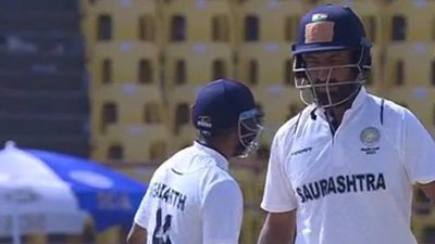 Cheteshwar Pujara fails to shine as spinners help Rest of India dominate Saurashtra on Day 2 of Irani Cup Cheteshwar Pujara (right) (Screengrab: Sports18)