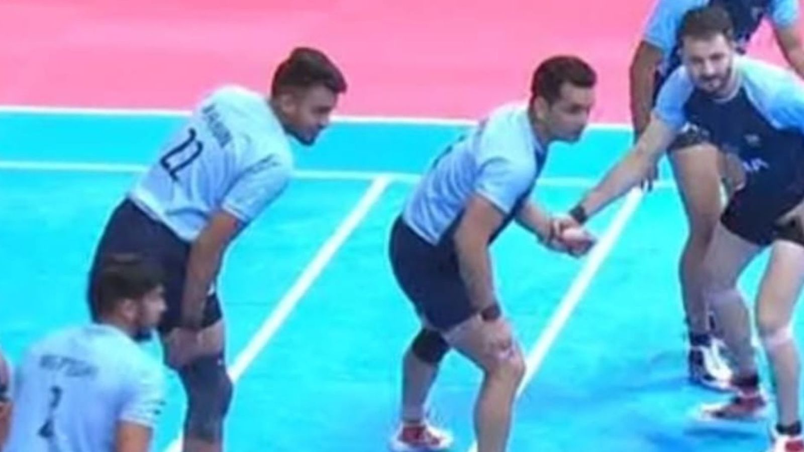 Asian Games 2023: Indian men's Kabaddi team starts campaign with resounding 55-18 victory over Bangladesh Indian men's Kabaddi team in action at the Asian Games 2023.
