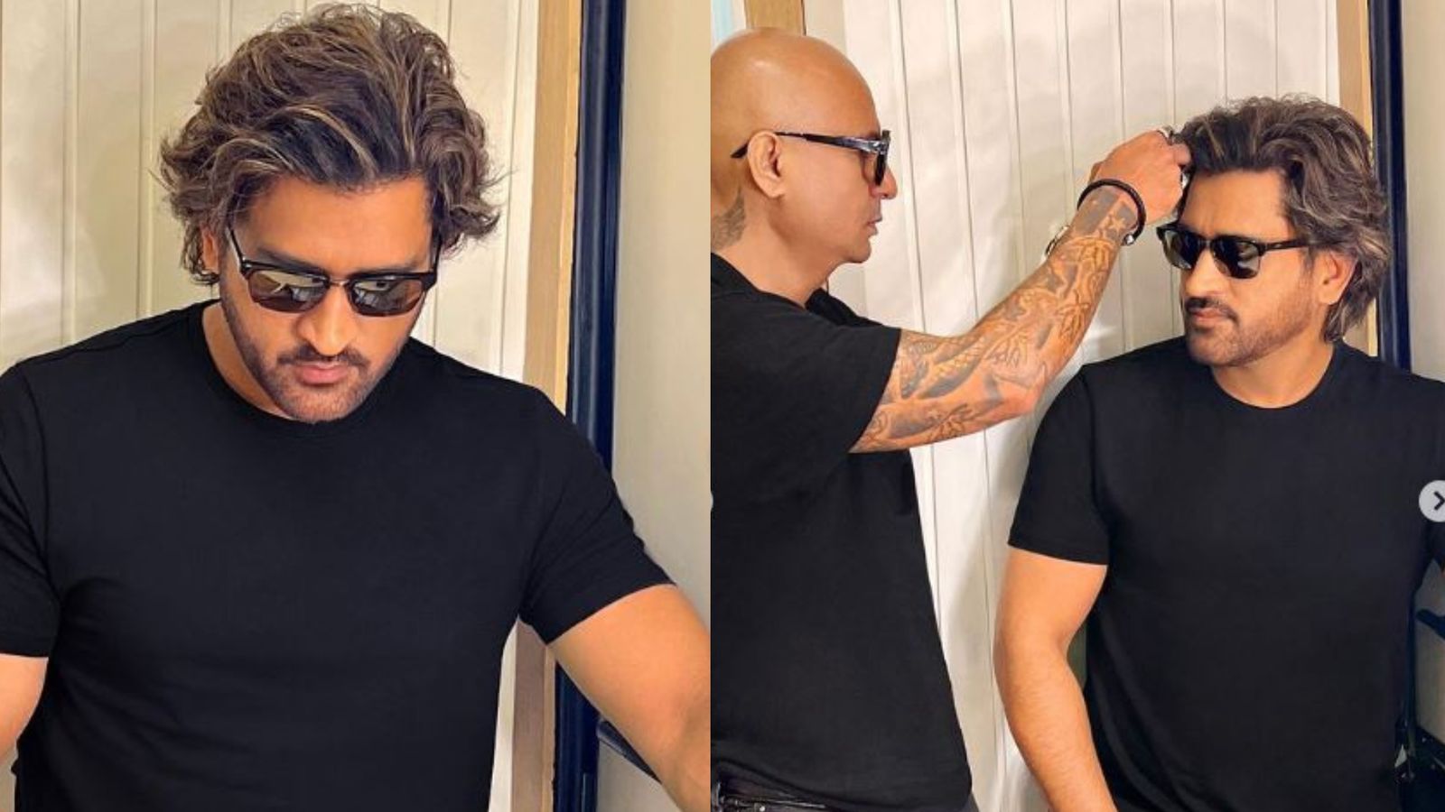 Dapper MS Dhoni breaks internet with vintage long-haired look, draws Bollywood stars' attention. SEE PICS Dapper MS Dhoni breaks internet with vintage long-haired look, draws Bollywood stars' attention. SEE PICS