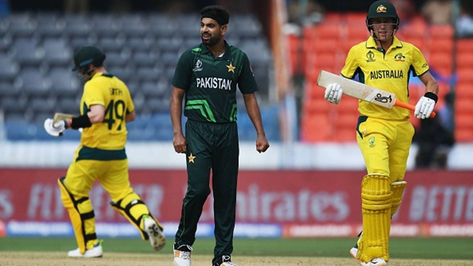 More questions than answers for Pakistan in warm-up games as Haris Rauf concedes 97 runs in 9 overs Haris Rauf during warm-up match against Australia (Getty Images)