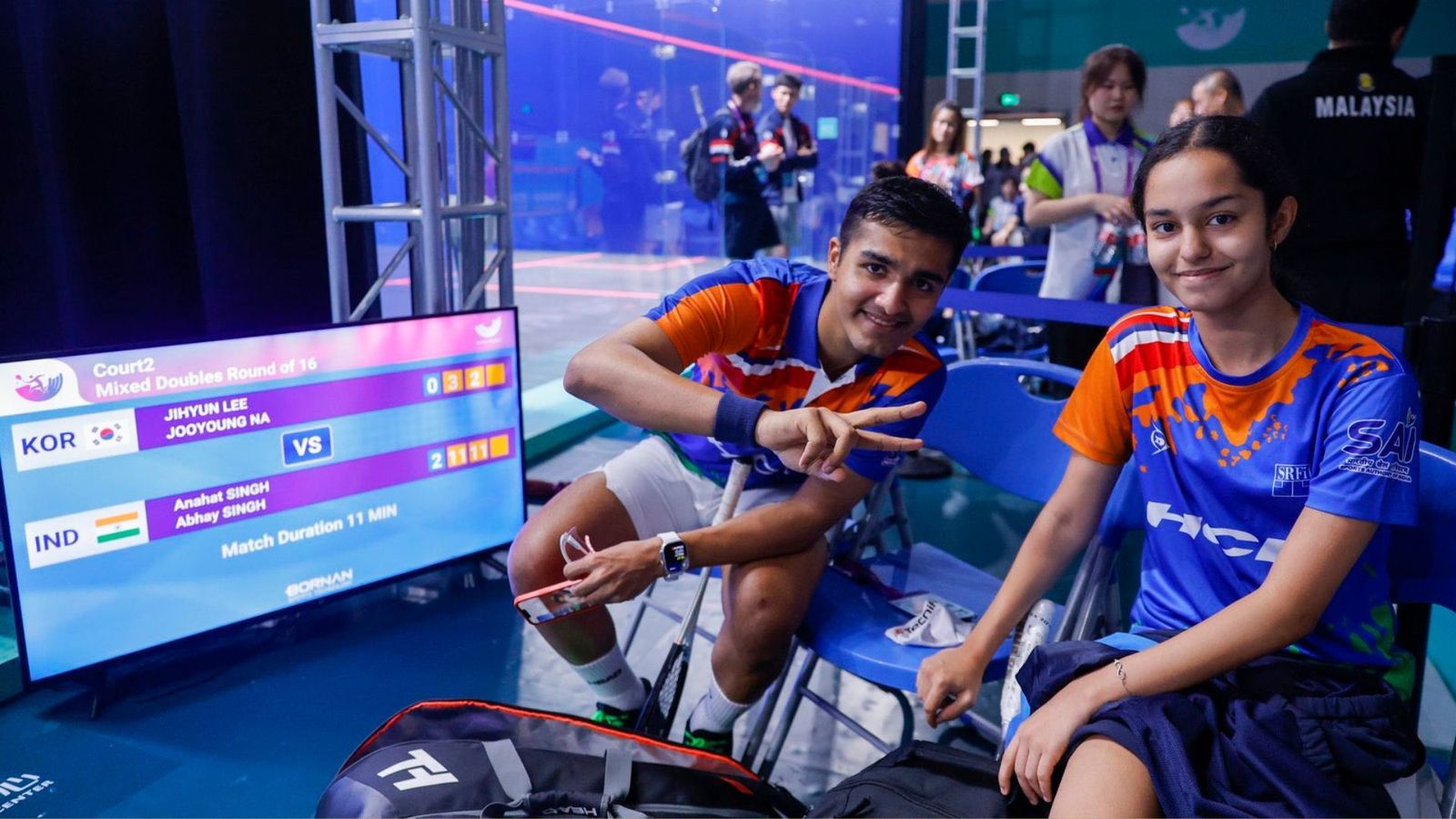 Asian Games 2023: India's Anahat Singh and Abhay Singh sign off with bronze in squash mixed doubles Asian Games 2023: India's Anahat Singh and Abhay Singh sign off with bronze in squash mixed doubles
