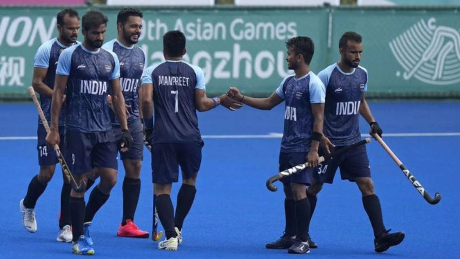 Asian Games 2023: Indian men's hockey team storm into final after beating Korea 5-3 in a thrilling clash Indian men's hockey team after edging past Korea in the semifinal clash at the Asian Games 2023 on Wednesday, October 4.