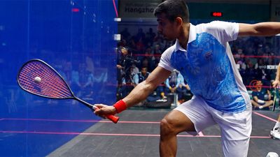 Asian Games 2023: Saurav Ghosal shines in men's squash singles event, assured of gold or silver after victory in semifinal Indian squash star Saurav Ghosal.