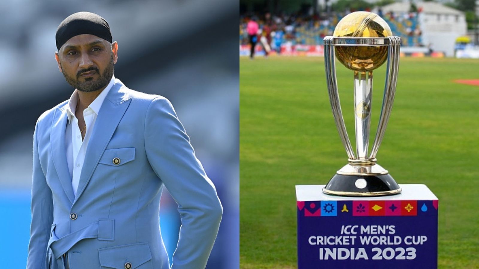 'He won't just win you the match, but he will win you the tournament': Ex-India superstar's massive statement on Men in Blue batter and it's not Kohli or Rohit Harbhajan Singh (L) and ODI World Cup Trophy (R).