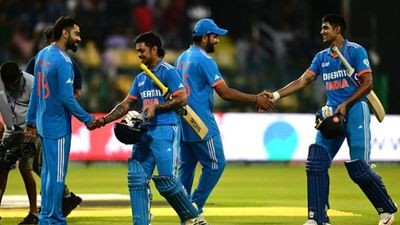ODI World Cup 2023: Colossal blow for Team India as Shubman Gill tests positive for dengue, doubtful for match against Australia India's Virat Kohli, Ishan Kishan, captain Rohit Sharma and Shubman Gill celebrate their team's win at the end of the Asia Cup 2023 one-day international (ODI) final cricket match between India and Sri Lanka at the R. Premadasa Stadium in Colombo on