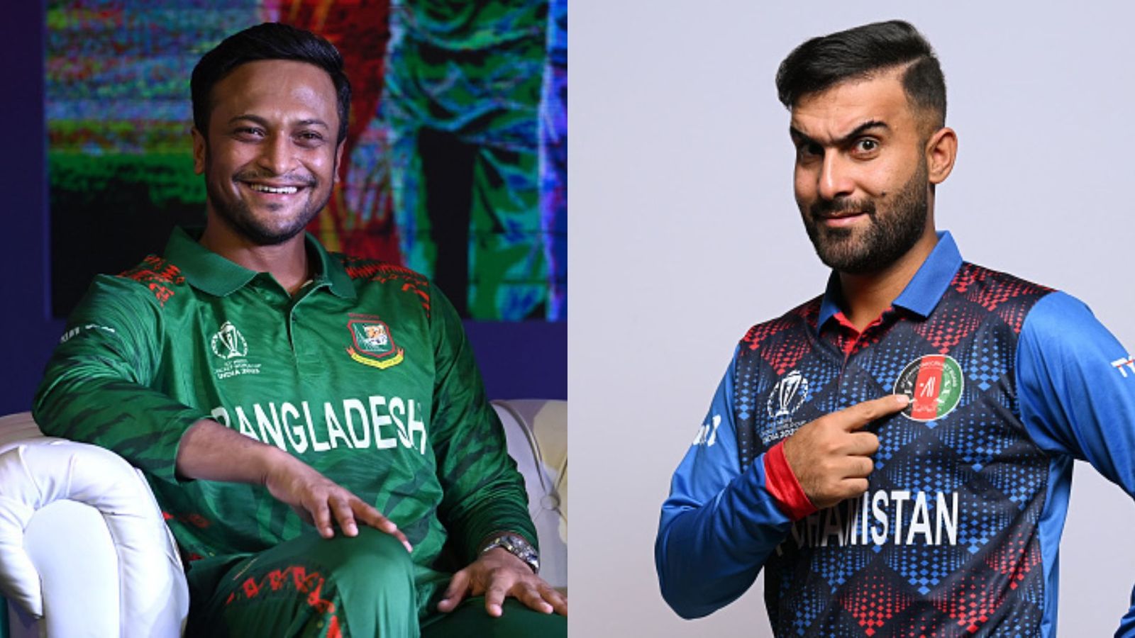 ODI World Cup, BAN vs AFG: Shakib Al Hasan elects to field against Afghanistan; check playing XIs of both teams Shakib Al Hasan (L) and Hashmatullah Shahidi (R).