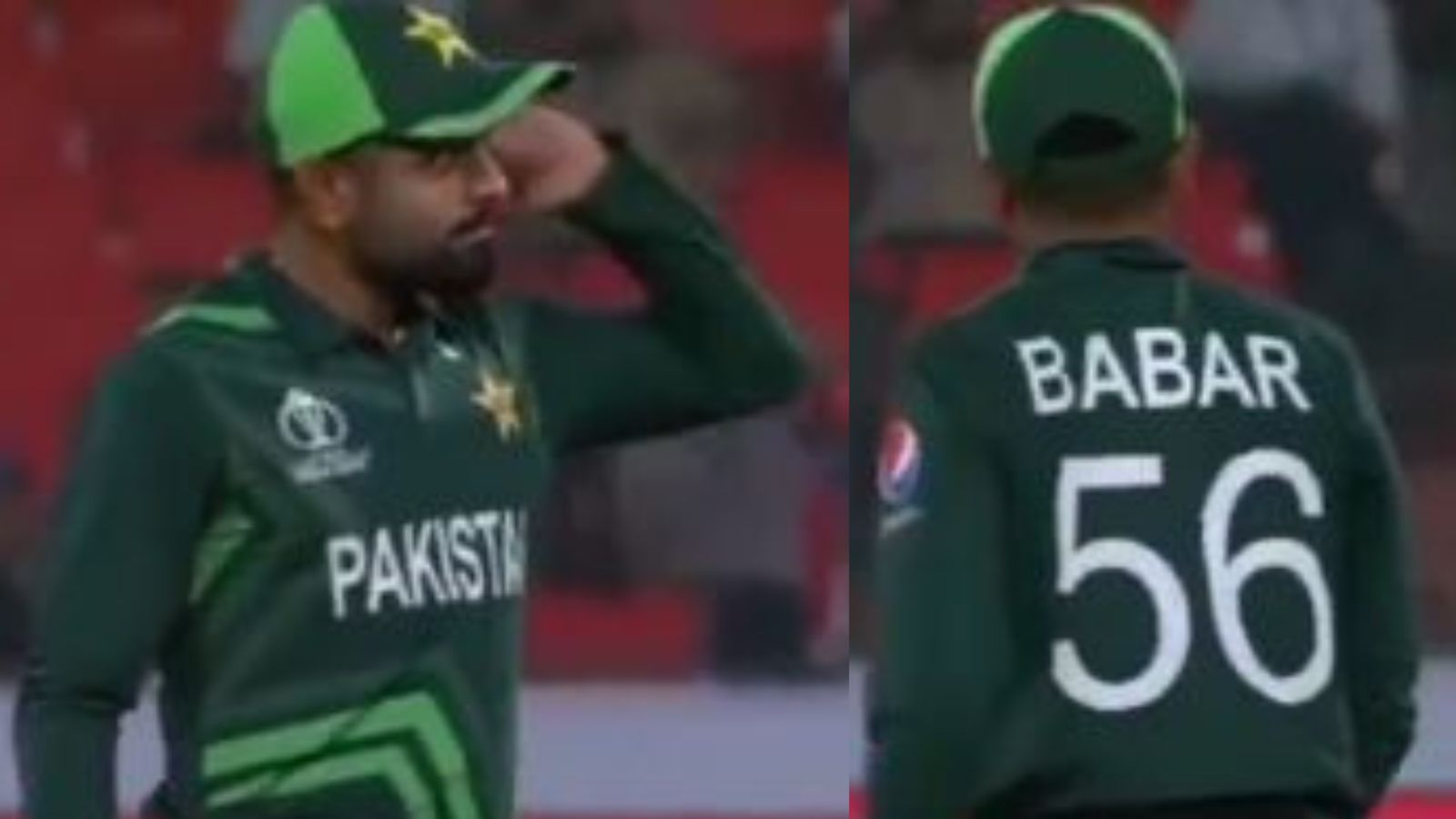 WATCH: Babar, Babar chants erupt in Hyderabad stadium, Pakistan captain's reaction goes viral WATCH: Babar, Babar chants erupt in Hyderabad stadium, Pakistan captain's reaction goes viral