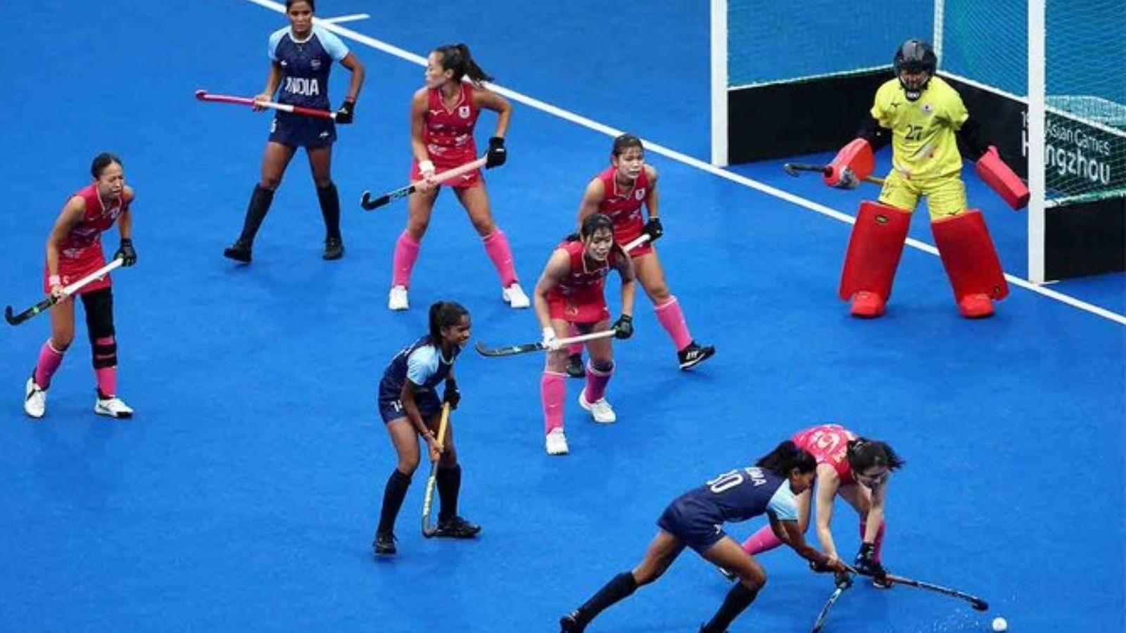 Asian Games 2023: Indian women's hockey team jolt Japan to bag bronze as India's medal tally reaches 104 Indian women's hockey players in action during bronze medal match against Japan in Asian Games 2023.