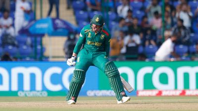 Quinton De Kock goes past Kallis with spectacular century, achieves special feat with 204-run partnership with Rassie South Africa's Quinton De Kock celebrates after scoring a hundred during the ICC Men's Cricket World Cup 2023 match between South Africa and Sri Lanka at Arun Jaitley Stadium on October 07, 2023 in Delhi, India.
