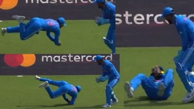 WATCH: Kohli shatters Kumble's long-standing World Cup record with mind-boggling Marsh's catch Virat Kohli in action in this frame.
