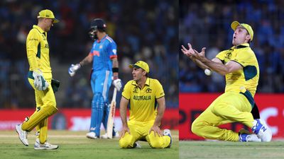 'Literally ran outside the dressing room!' — R Ashwin recounts frightening moment Virat Kohli almost lost his wicket during India's astonishing chase vs Australia Australia's Mitchell Marsh after dropping Virat Kohli.