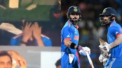 WATCH: Frustrated Virat Kohli beats his head in dressing room after losing his wicket; see video here India batter Virat Kohli reacting after losing his wicket