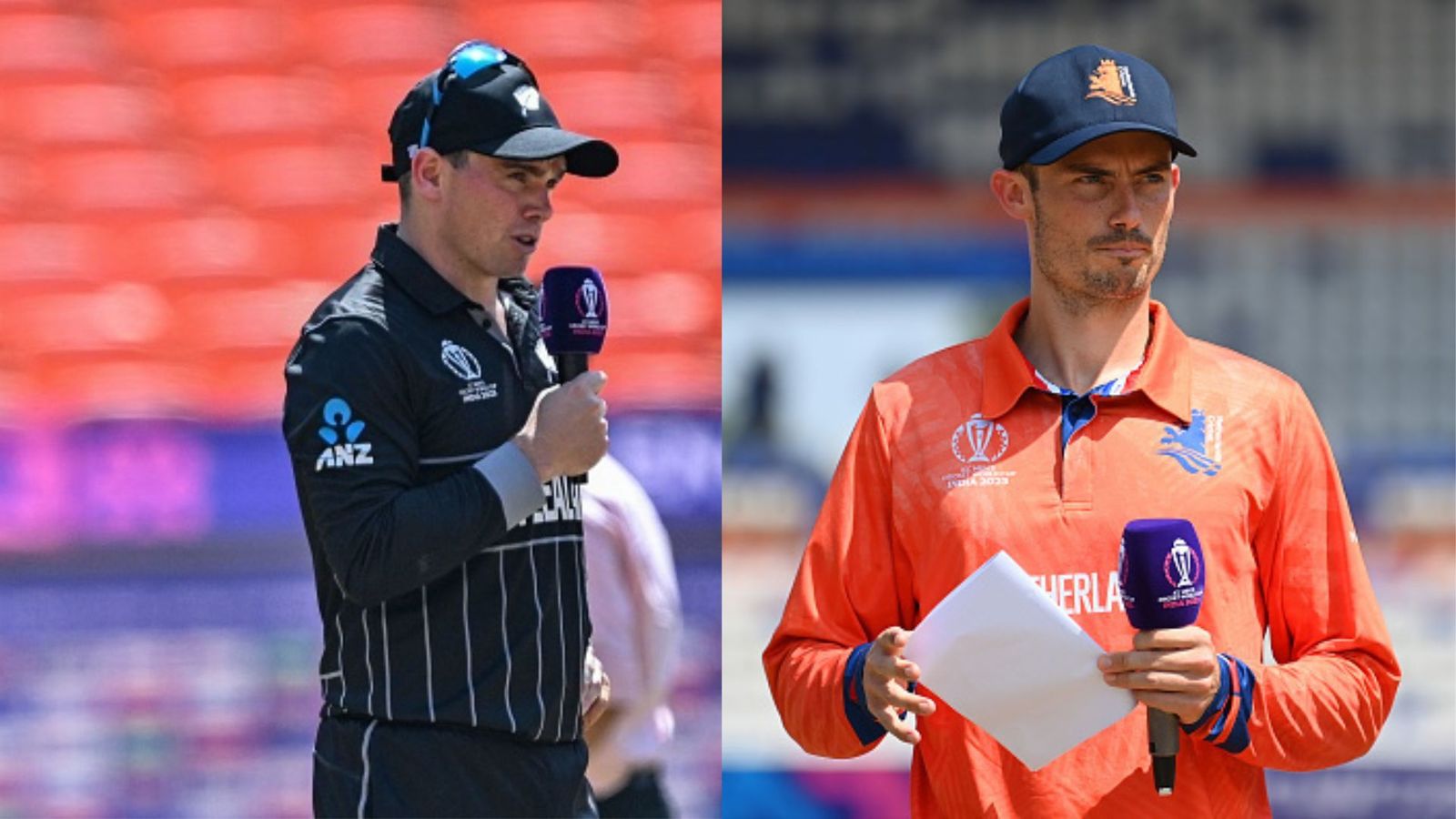 NZ vs NED: Williamson, Southee miss out once again but New Zealand boosted by Ferguson return vs Netherlands: Here are the Playing XIs (From L-R) New Zealand Skipper Tom Latham and Netherlands skipper Scott Edwards