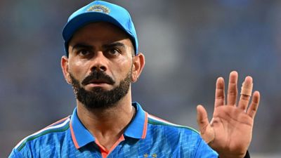 'I don't like to...': Virat Kohli describes 'awkward' feeling as he gears up to play at home in Delhi with a pavilion named after him India's Virat Kohli gestures during the 2023 ICC Men's Cricket World Cup one-day international (ODI) match between India and Australia at the MA Chidambaram Stadium in Chennai on October 8, 2023.