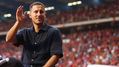 Premier League and Champions League winner medals under his kitty, Chelsea and Belgium's Eden Hazard calls time on career Eden Hazard honored in a convertible through the stadium during the Euro 2024 qualification match between Belgium and Austria, Group F, June 17, 2023 in Brussels, Belgium.