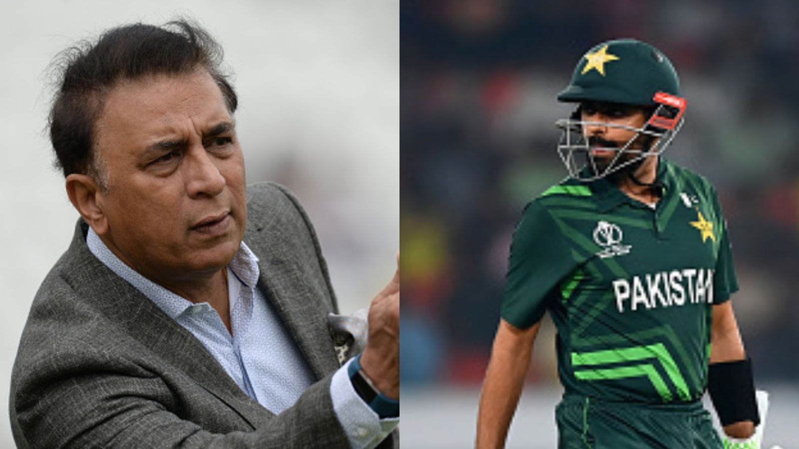 World Cup 2023: Can Pakistan win without Babar Azam? Sunil Gavaskar comes with a straightforward 'pressure' answer Sunil Gavaskar (L) and Babar Azam (R).