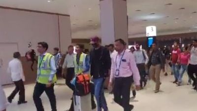 WATCH: Masked up Shubman Gill reaches Ahmedabad amid tight security ahead of India vs Pakistan World Cup clash Shubman Gill was spotted in Ahmedabad airport as he walks down amid tight security personnel.