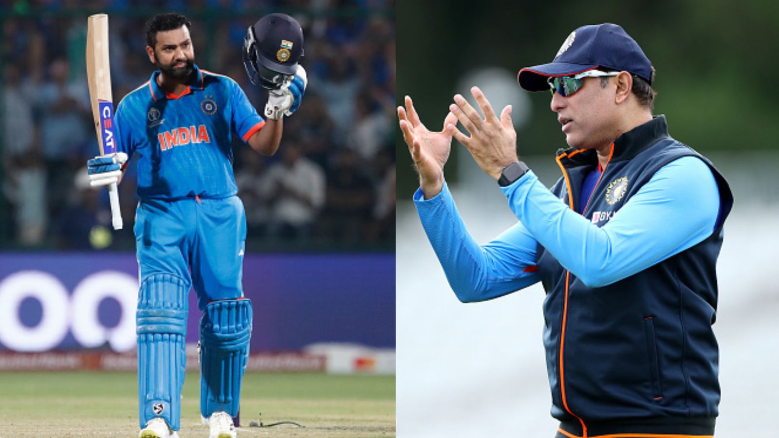 From missing out in 2011 to most 100s in World Cup history: VVS Laxman lauds Rohit Sharma's 'never give up' attitude India skipper Rohit Sharma (left) and batting legend VVS Laxman in this frame.