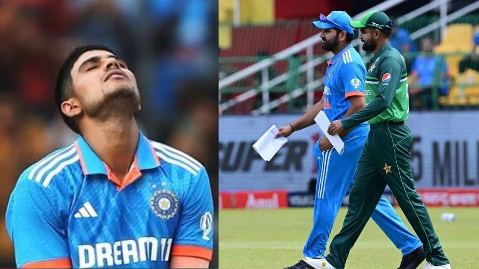 After Shubman Gill, another positive dengue case haunts India ahead of ODI World Cup clash against Pakistan Shubman Gill (left), India skipper Rohit Sharma (centre) and Pakistan captain Babar Azam in this frame