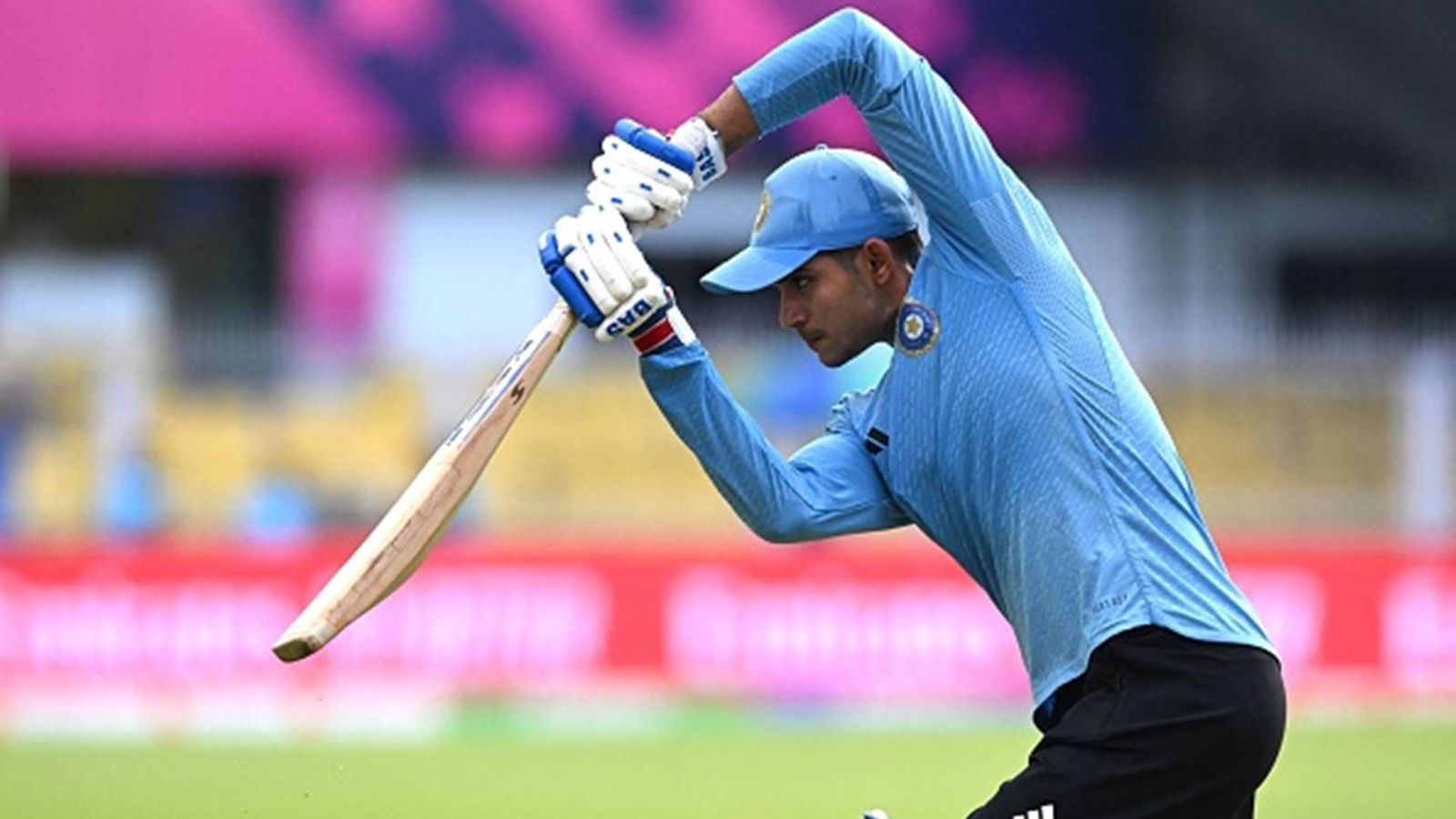 IND vs PAK: Shubman Gill practises in nets for the first time after suffering from dengue Shubman Gill practising in the nets (File Photo)