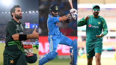 IND vs PAK: Mohammad Rizwan and Haris Rauf fearful of Virat Kohli ahead of blockbuster ODI World Cup match between India and Pakistan Mohammad Rizwan (L), Virat Kohli (C) and Haris Rauf (R).