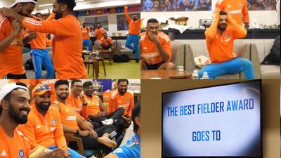 Watch: Virat Kohli holds his head, Indian players go berserk in dressing room after Shardul Thakur presents best fielder award to wicket-keeper KL Rahul India players appeared in a joyful mood inside the dressing room.