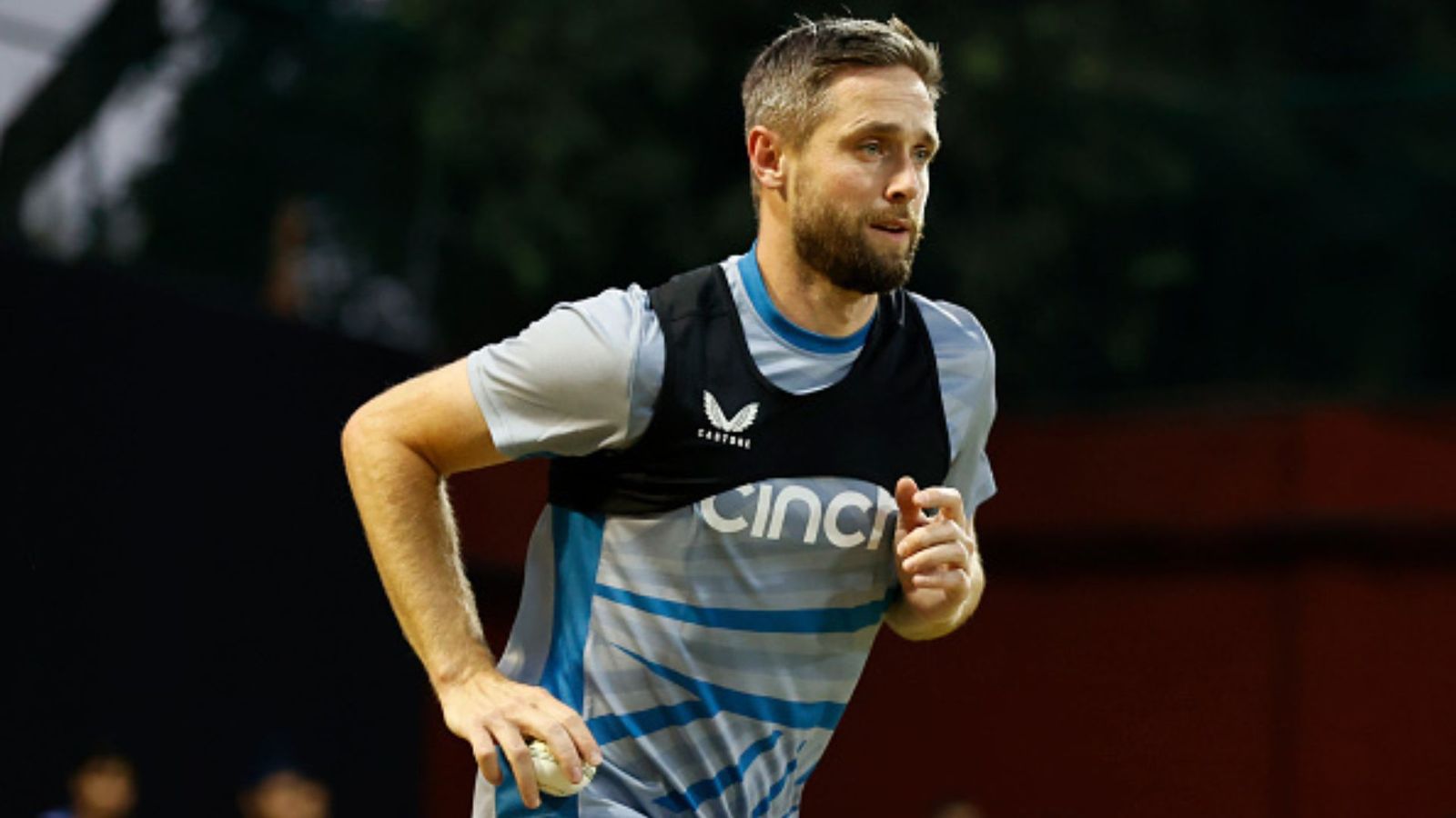 'We have a target on our backs:' Why did Chris Woakes say this before ODI World Cup clash vs Afghanistan? Chris Woakes of England bowls in the nets during the ICC Men's Cricket World Cup India 2023 England Net Sessions.