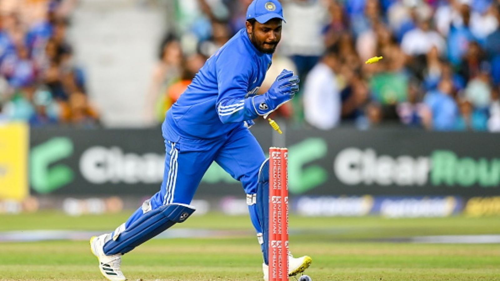 Great news for Sanju Samson fans! Star Kerala batter to take field with Asian Games gold medallists during World Cup; Know when and where India wicketkeeper Sanju Samson runs-out Ireland batter George Dockrell, not pictured, during match two of the Men's T20 International series between Ireland and India