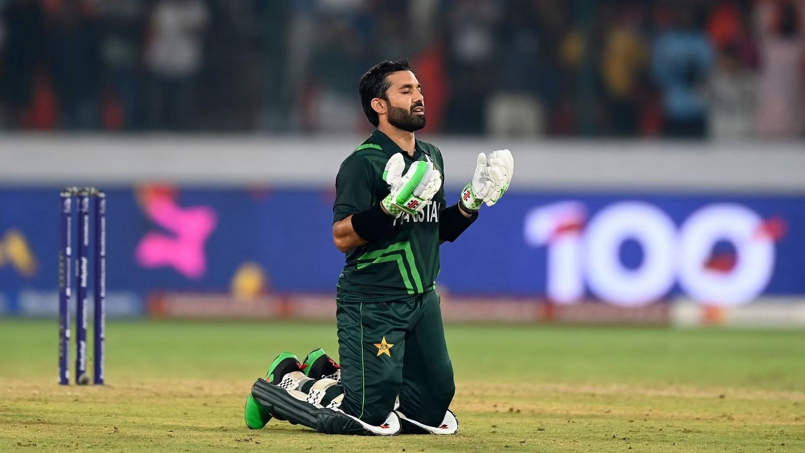 ODI World Cup: Case filed against Rizwan for offering namaz; matter reaches BCCI, ICC's doorstep Pakistan wicketkeeper-batter Mohammad Rizwan offers Namaz during the match against Netherlands