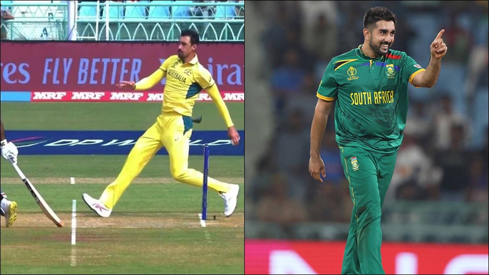 Tabraiz Shamsi unhappy with Mitchell Starc for not running out Kusal Perera, says ‘He should do the right thing and…’ Mitchell Starc pulls out of bowling action (Screengrab: Hotstar, Getty Images)