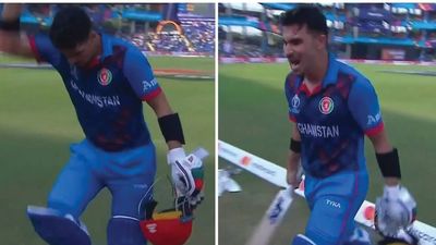 Afghanistan opener Rahmanullah Gurbaz punished by ICC for emotional outburst in historic England clash Rahmanullah Gurbaz angry after getting run out (Screengrab: Hotstar)