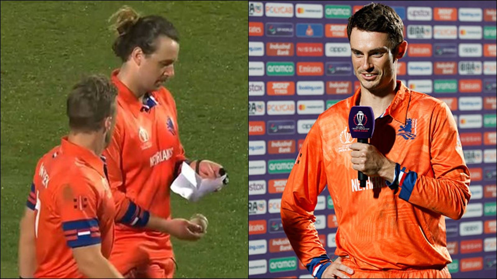 'We do a fair bit of research': Netherlands captain Scott Edwards' epic reply to 'paper' seen during South Africa's failed run chase 'We do a fair bit of research': Netherlands captain Scott Edwards' epic reply to 'paper' seen during South Africa's failed run chase