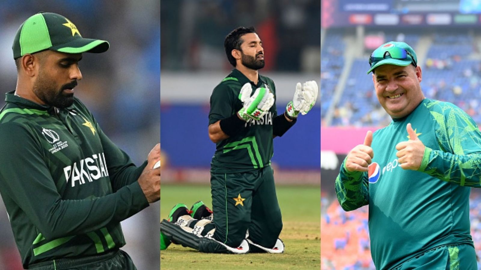 'Who asked Rizwan to perform Namaz? Who asked...': Danish Kaneria cites three incidents and brutally slams PCB for filing complaint with ICC Babar Azam (L), Mohammad Rizwan (C) and Mickey Arthur (R)