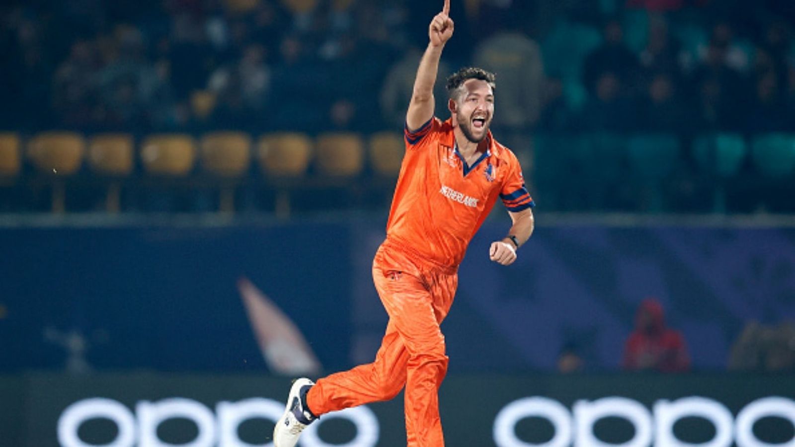 From Uber Eats driver to cricket star: Paul van Meekeren shines in historic Netherlands Victory over South Africa in World Cup Netherlands cricketer Paul van Meekeren.