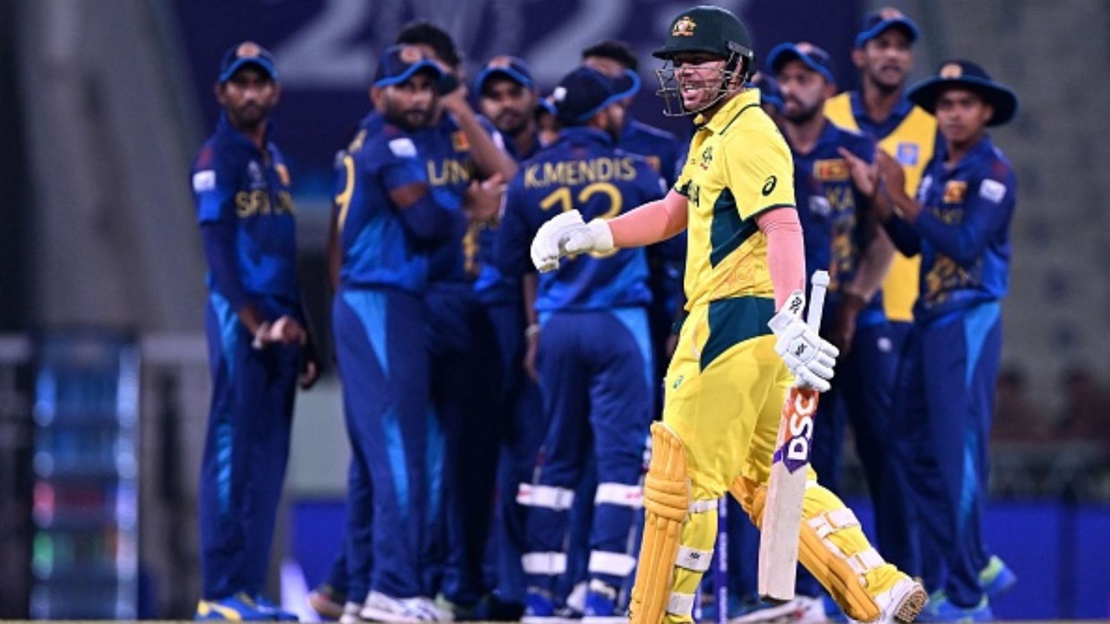 ODI World Cup: David Warner explains animated on-field outburst, wants greater transparency in DRS Australia's David Warner walks back to the pavilion after his dismissal during the 2023 ICC Men's Cricket World Cup one-day international (ODI) match between Australia and Sri Lanka at the Ekana Cricket Stadium in Lucknow on October 16, 2023.
