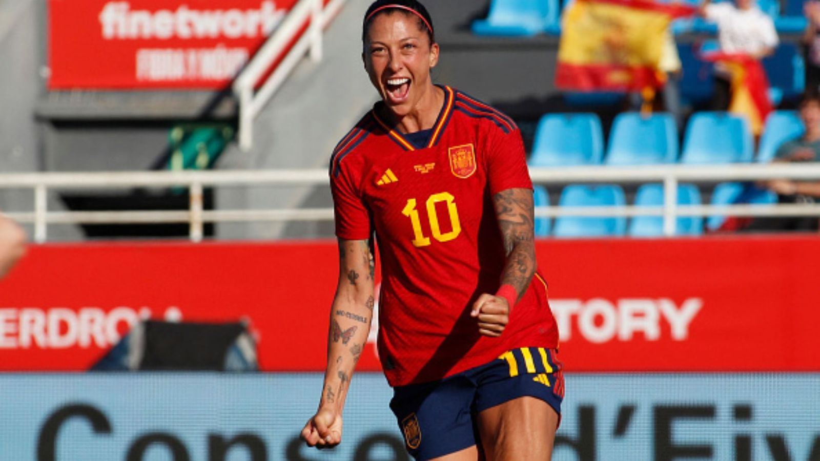 After kiss controversy, Jenni Hermoso recalled to Spanish national team for first time since winning Women's World Cup Spanish footballer Jenni Hermoso. (Getty Images)