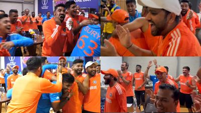 Jadeja or Rahul? Indian players dance, holler and go berserk during 'Best Fielder' medal presentation; watch viral video Indian players celebrating inside the dressing room.
